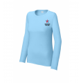 Ladie's Light Blue LS Performance Tee