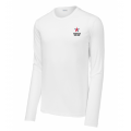 White LS Performance Tee