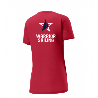 Ladie's Red SS Performance Tee