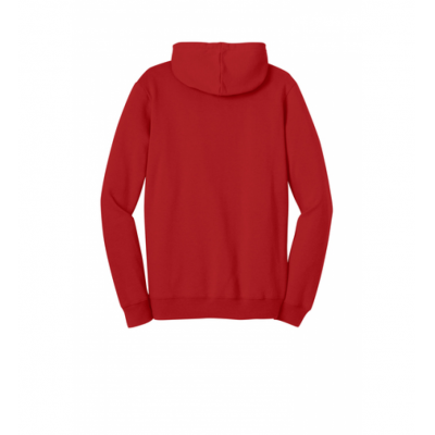 Red Cotton/Poly Fleece Hoody