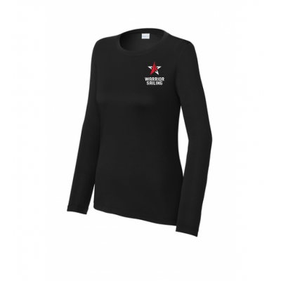 Ladie's Black LS Performance Tee