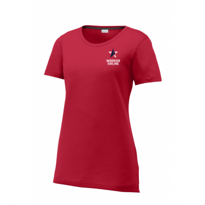 Ladie's Red SS Performance Tee