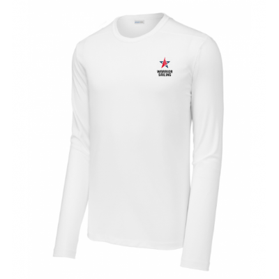 White LS Performance Tee