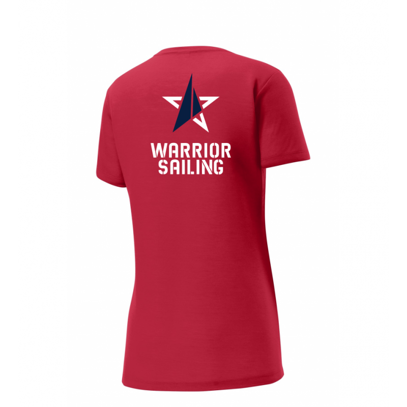 Ladie's Red SS Performance Tee