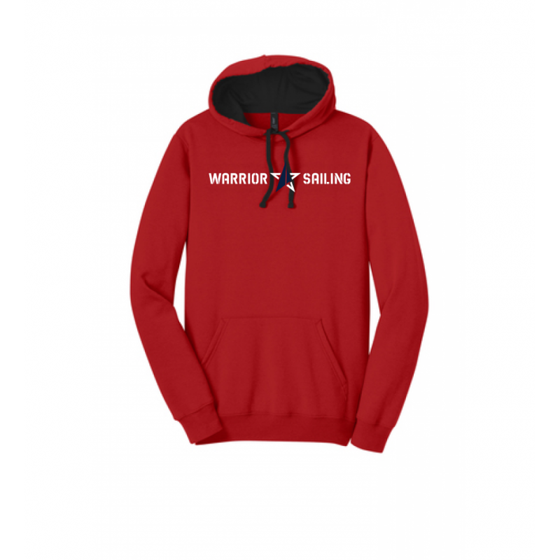 Red Cotton/Poly Fleece Hoody