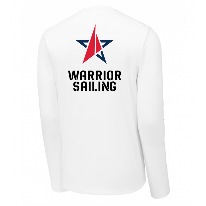 White LS Performance Tee
